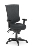 Multi-Function High Back with Adjustable Lumbar Support and Ratchet Back Height Adjustment