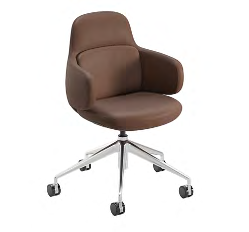 Viva Club Chair w/ Aluminum Base