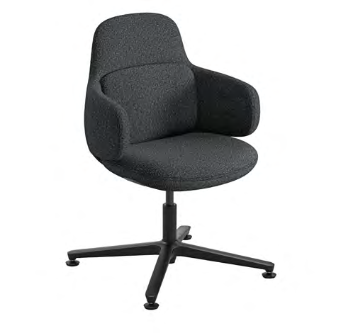 Viva Club Chair w/ Black Fixed Base