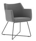 Hady Mid Back Guest Chair with Cross Base