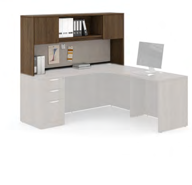 Hutch with 2 Laminate Doors 15"D x 36"H 60"W