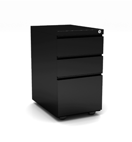 Locking Box/Box/File Pedestal 15"W x 22"D x 26 1 / 2 "H Available in Silver, Black & White.