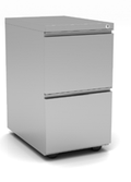 Locking File/File Pedestal 15"W x 22"D x 26 1 / 2 "H Available in Silver, Black & White.