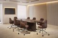 Arena Conference Table w/ Cube Base 144"W x 48"D