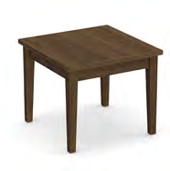Laminate Top With Solid Wood Base End Table