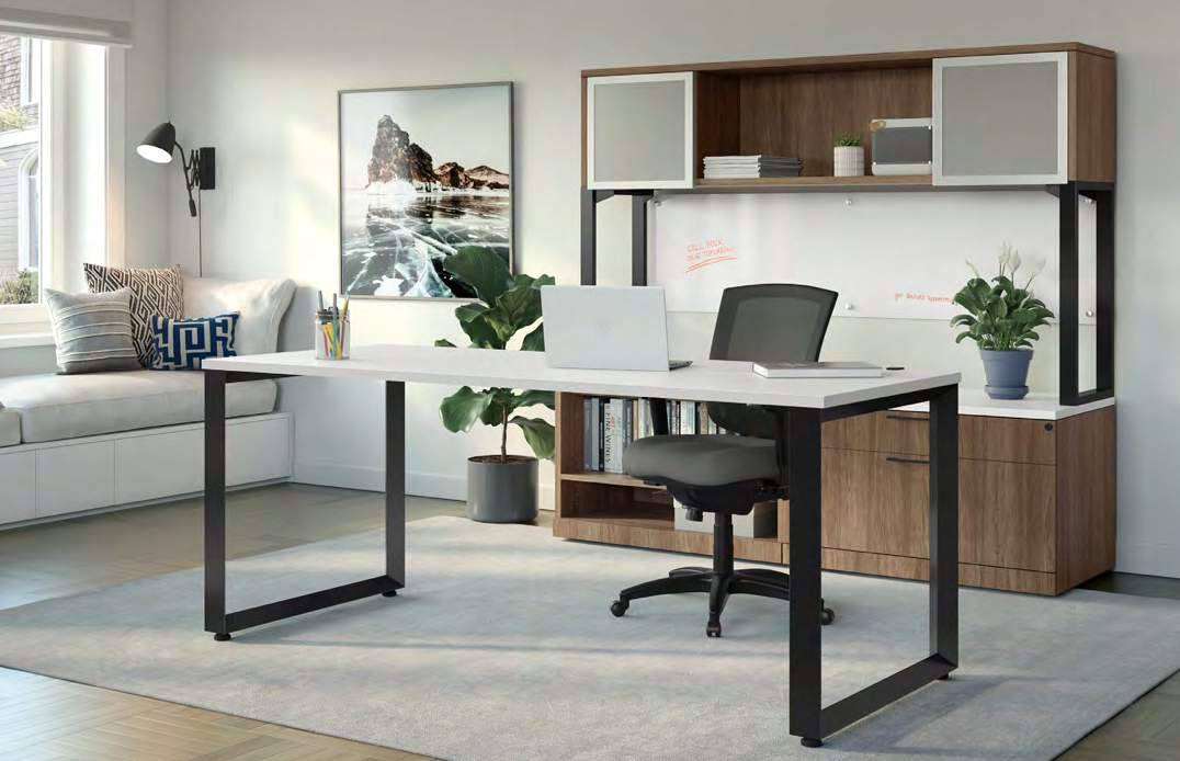 Universal adjustable desk beam