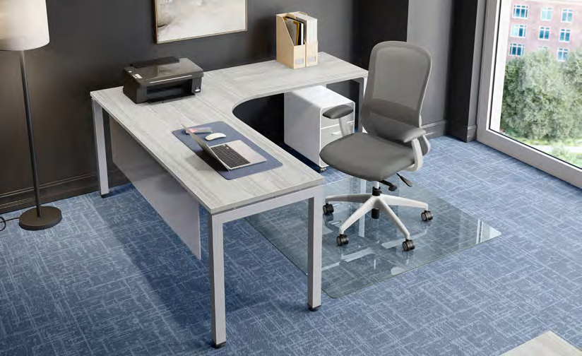 Walnut *Maple – please call for availability. Workstation Shown: PLT723624, PLT2436, PLTLEGU24(2), PLTLEGU36, PLT-MAINDESKBEAM72, PLT-RETSUPPORT, GFMRC4450, , PLTAP1554S, RCPSBF, RCPSBFMAGC