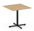 42" Square Top Bistro Height Table with Metal Cross Base