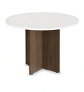 36" Round Top Standard Height Table with Laminate Cross Base