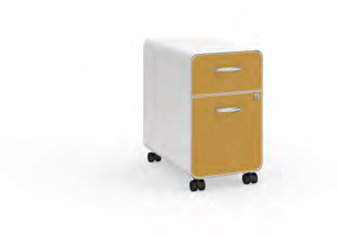 Optional Magnetic Drawer Face Cover Available in Mustard Yellow, Silver, Marine Blue, Paprika Orange.